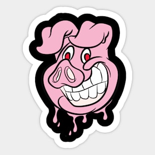 Graffiti Pig Sticker